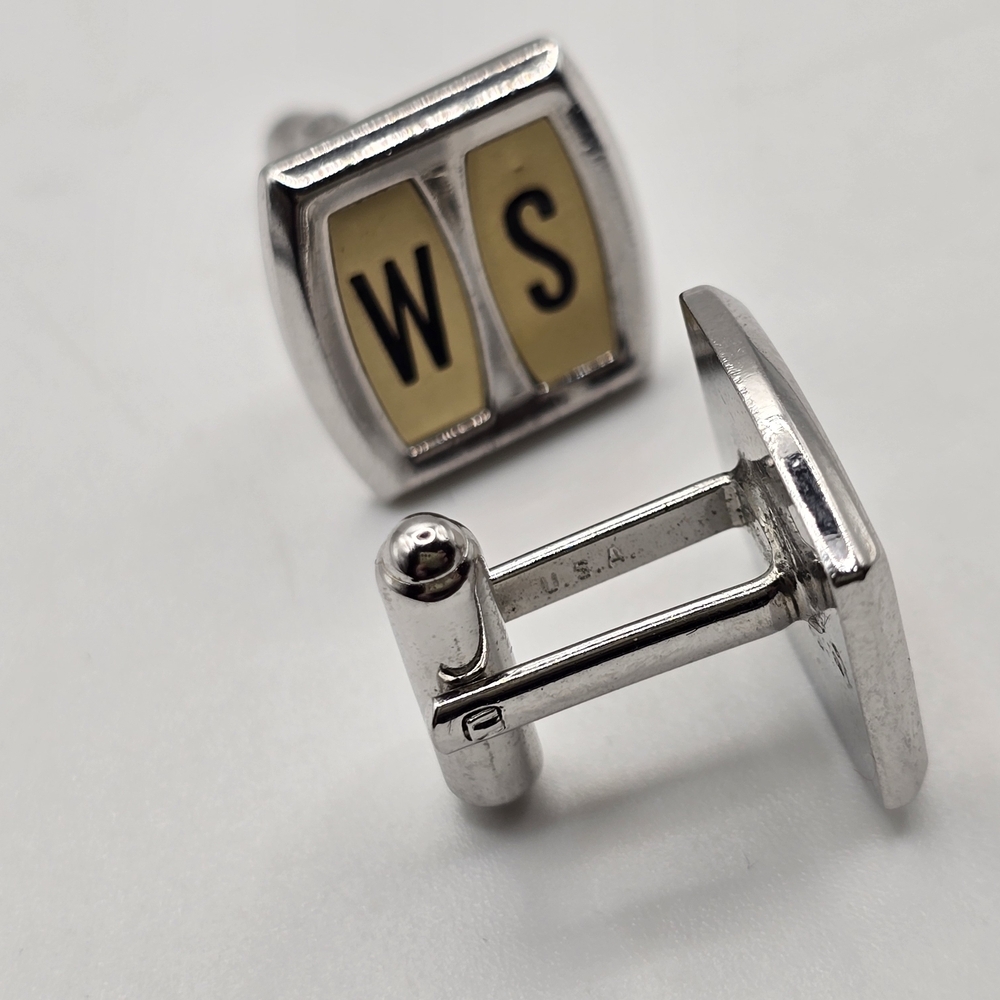 VIntage Initial Cufflinks - Picture 5 of 5